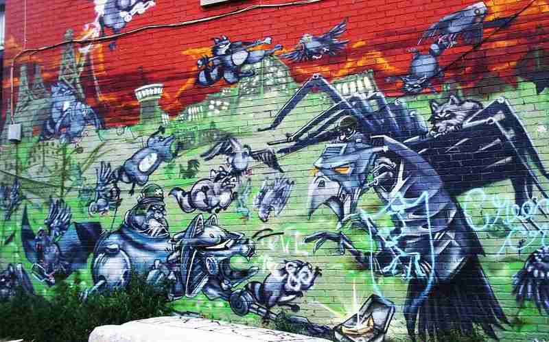 Graffiti Racoons Characters Photos of graffiti in Montreal | Paul Jones Blog