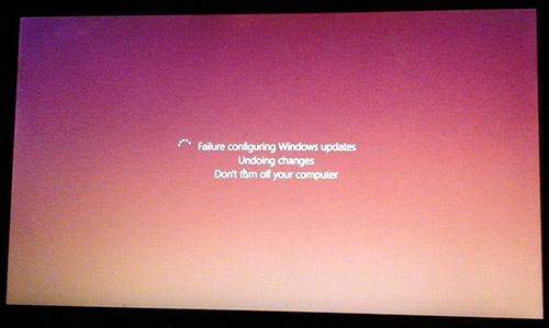failure configuring Windows updates