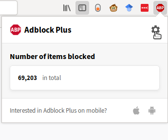 adblock plus settings icon